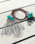 Drops - Stainless Steel PVC Coated Cable with 4.9" SS Clip
