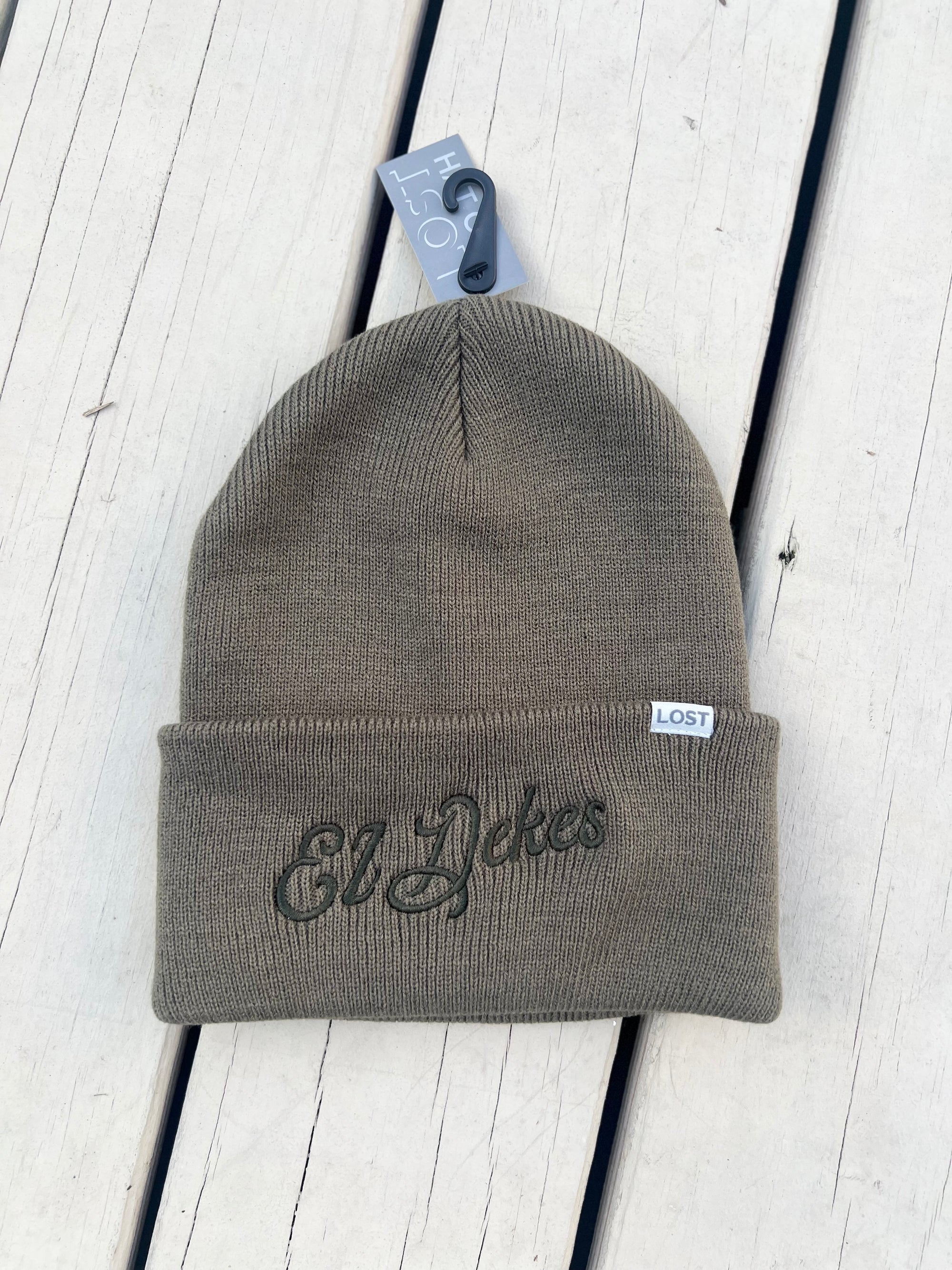 Olive Drab  Embroidered Beanie