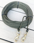1/4" Nylon SOLID Braid Long Line w. Brass Snap - Limited Release