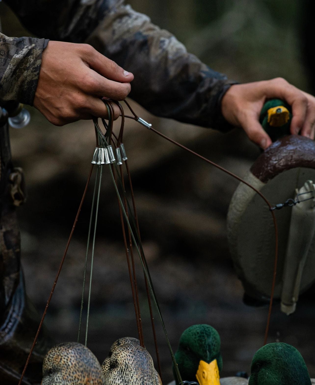 Stainless Steel PVC Coated Cable Timber Duck Decoy Rigs - 3 oz – EZDEKES