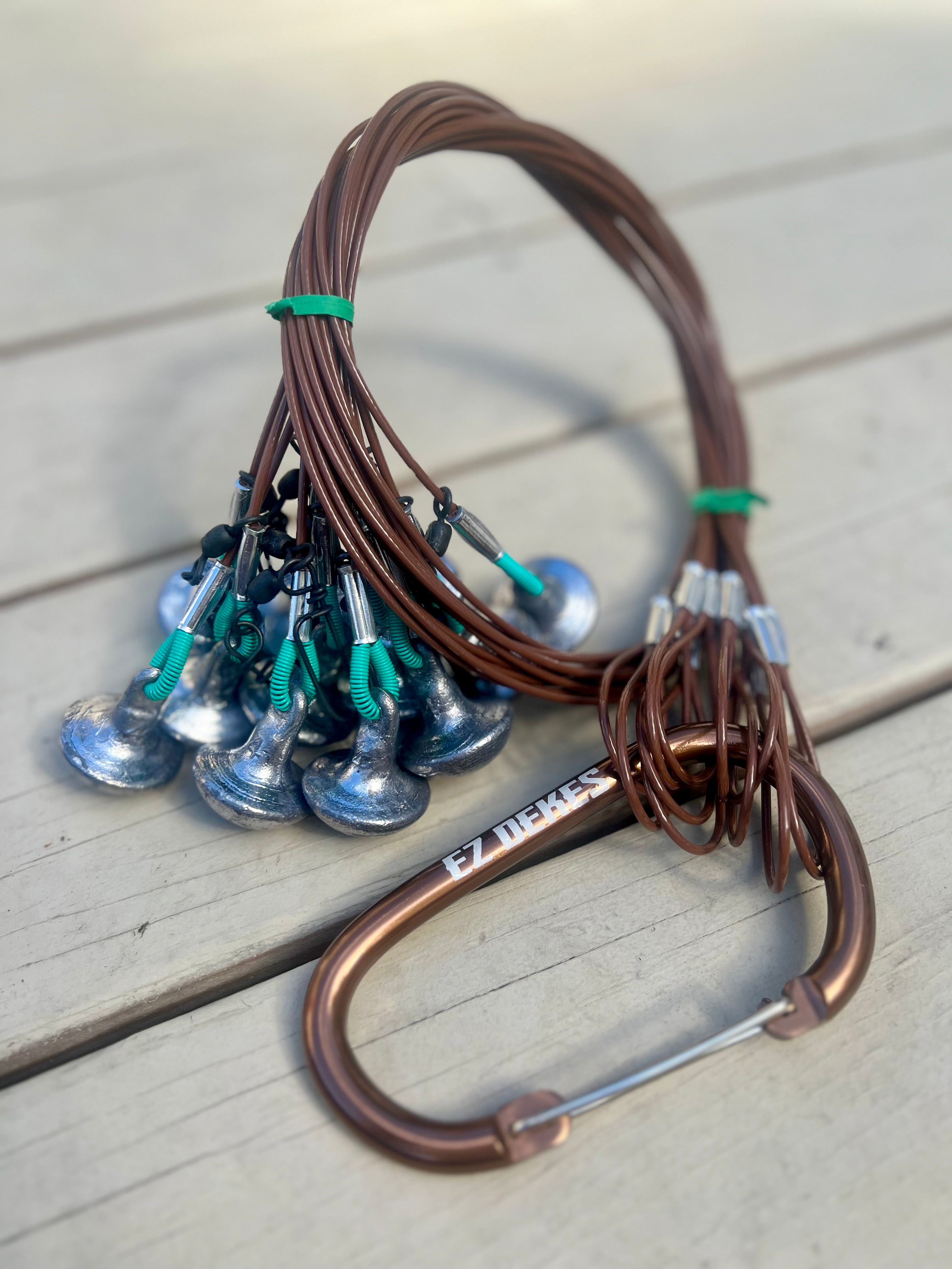 Stainless Steel PVC Coated Cable Texas Duck Duck Rigs - 4oz – EZDEKES