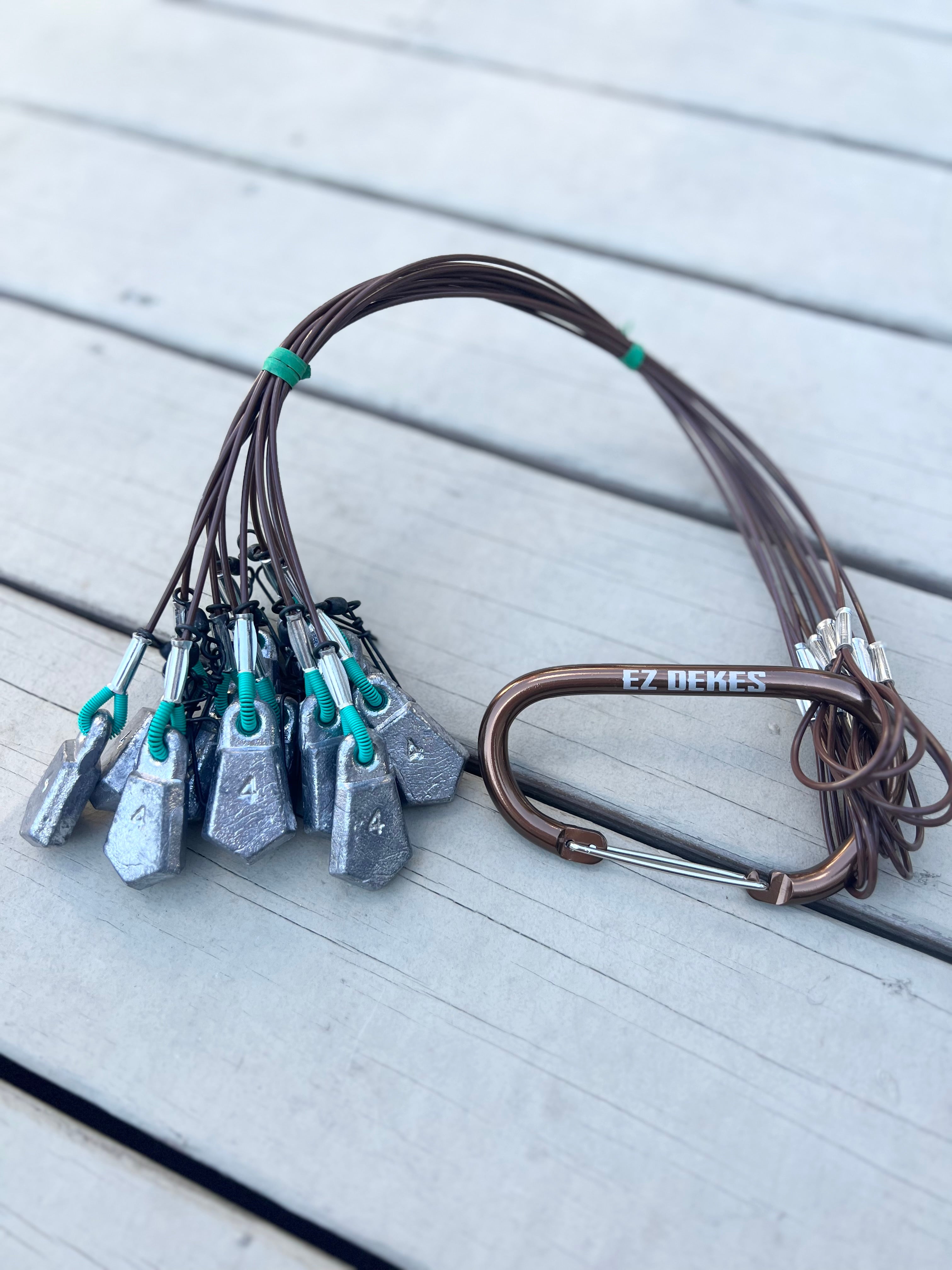 Stainless Steel PVC Coated Cable Timber Duck Decoy Rigs - 4 oz – EZ DEKES