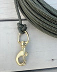 1/4" Nylon DIAMOND Braid Long Line w. Brass Snap