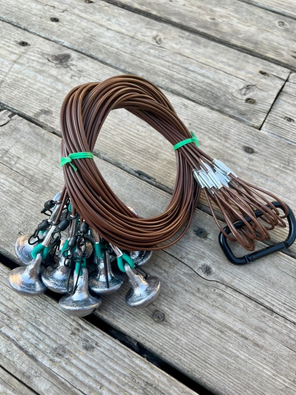 Stainless Steel PVC Coated Cable Texas Duck Duck Rigs - 4oz – EZDEKES